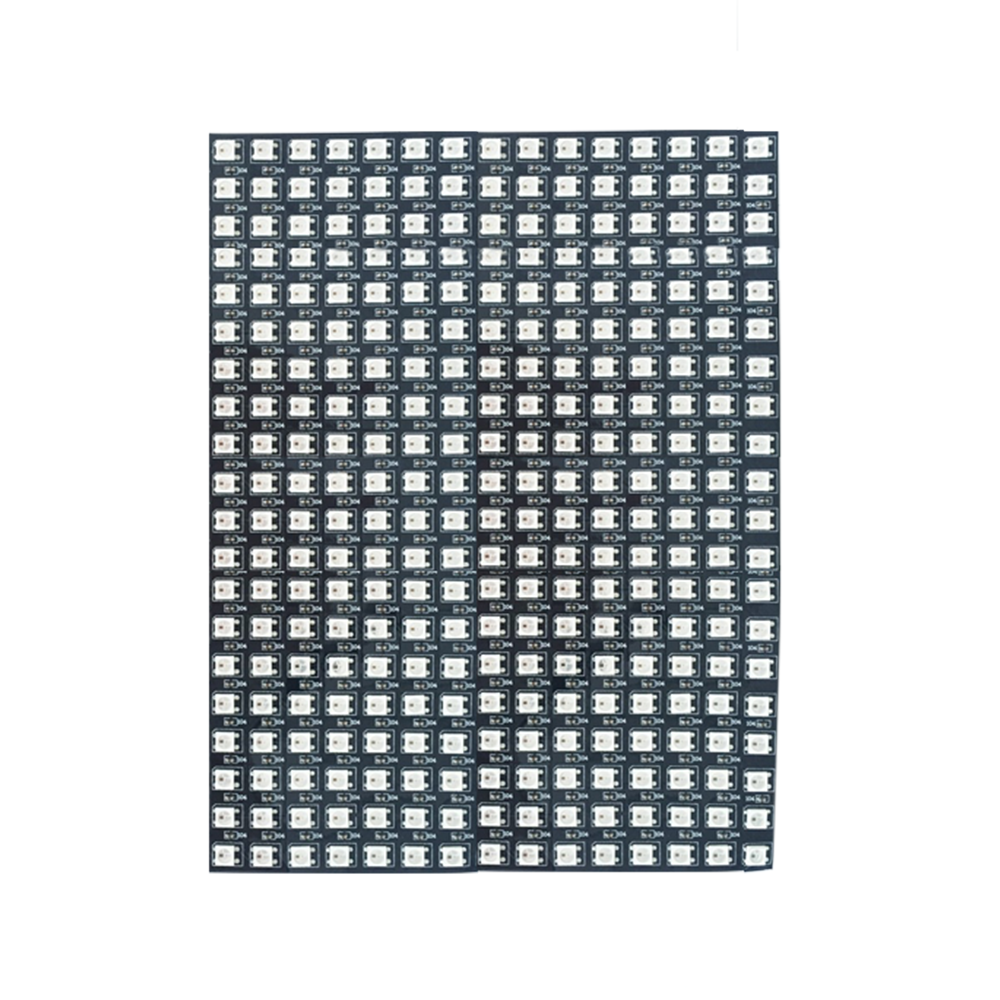 DC5V 0.66x0.5Ft WS2812B Full Color Digital Addressable Flexible LED Display Screen - Built in 300 Pixel Dot Matrix Display DC5V 0.66x0.5Ft WS2812B Full Color Digital Addressable Flexible LED Display Screen - Built in 300 Pixel Dot Matrix Display